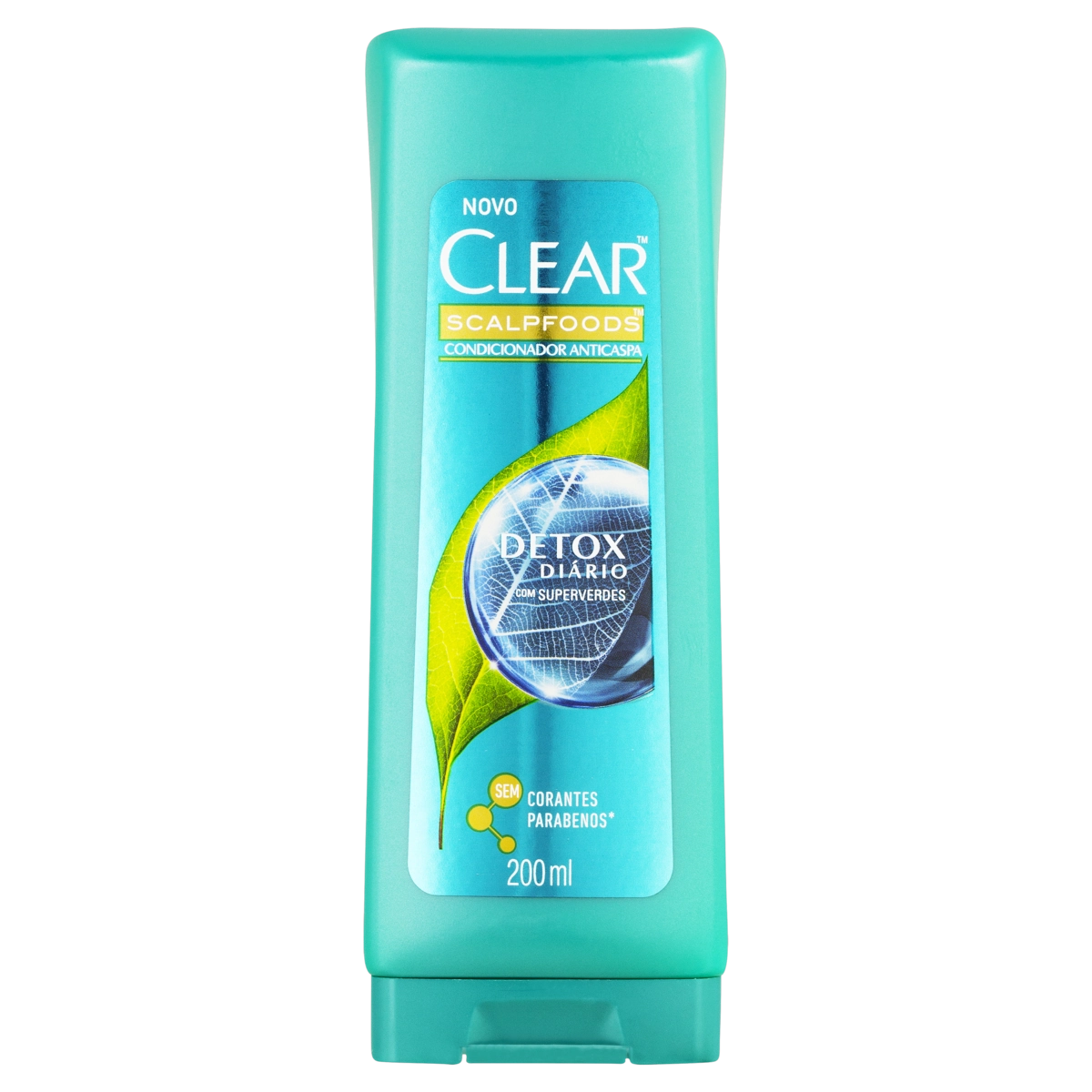 Condicionador Anticaspa Clear Detox Diário Frasco 200ml