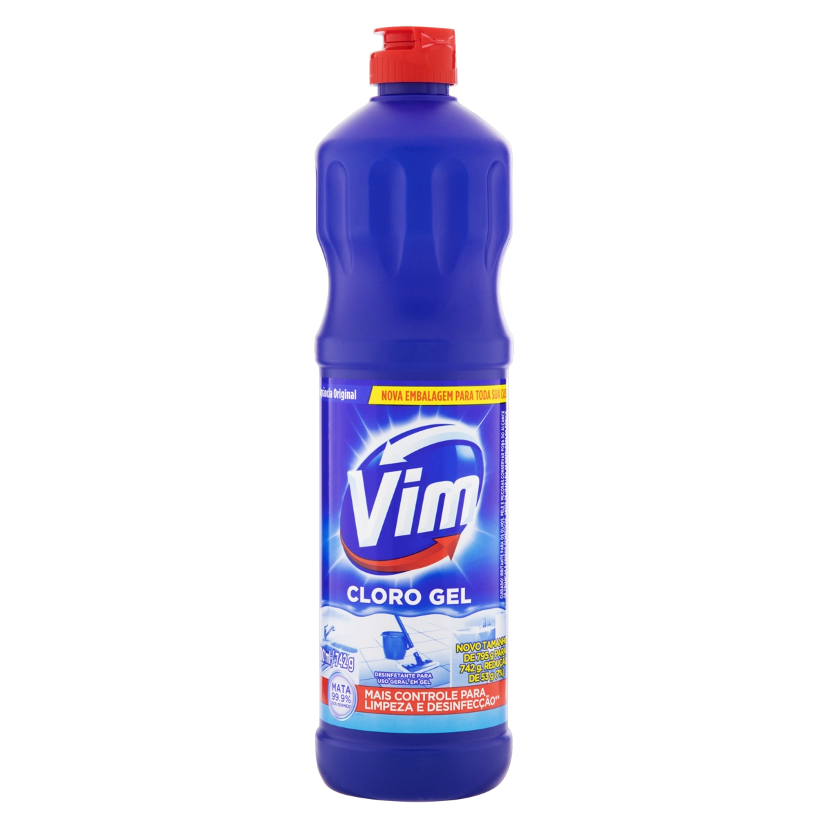 Desinfetante Uso Geral Cloro Gel Original Vim Squeeze 700ml
