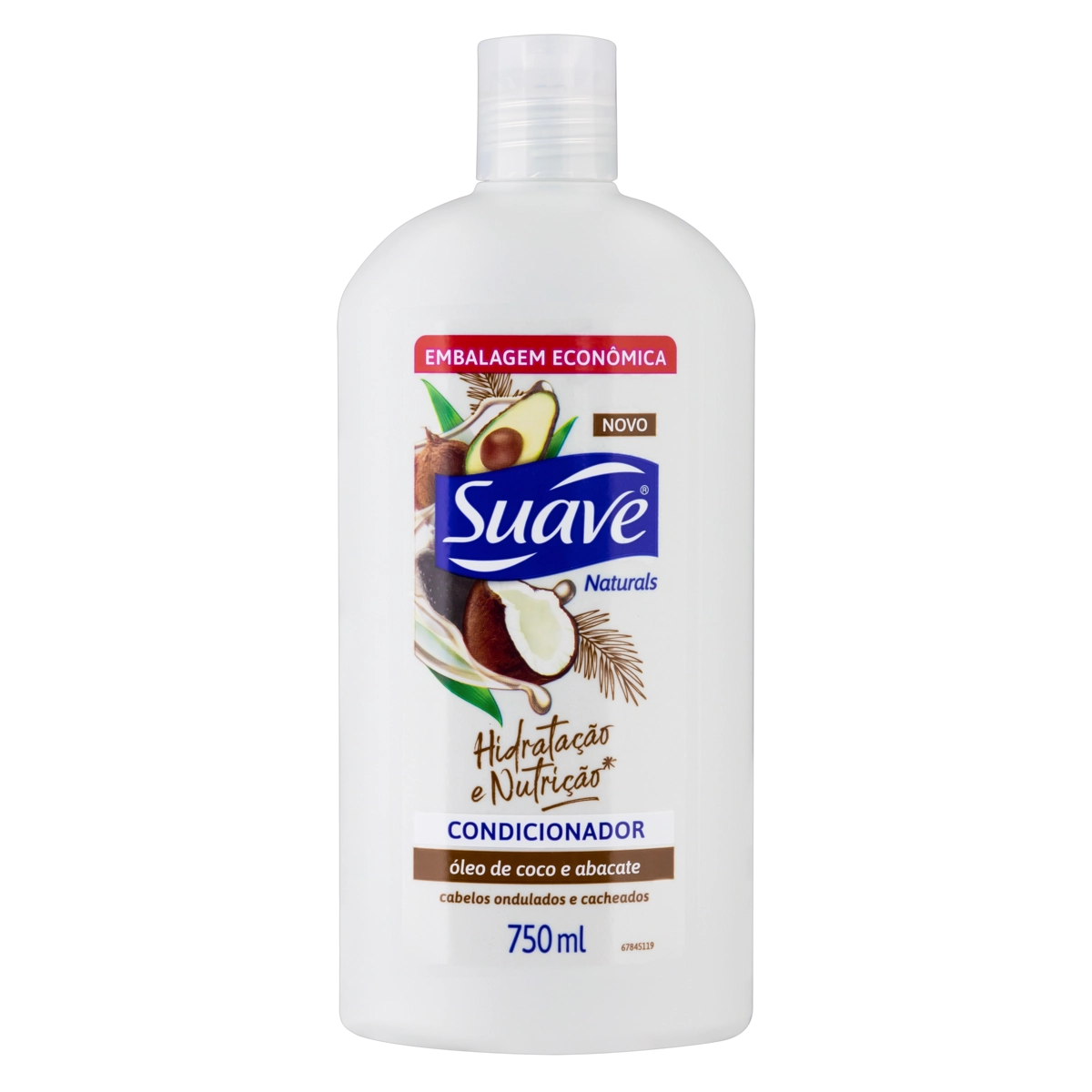 Condicionador óleo De Coco E Abacate Suave Naturals Hidratação E Nutrição Frasco 750ml Embalagem Eco