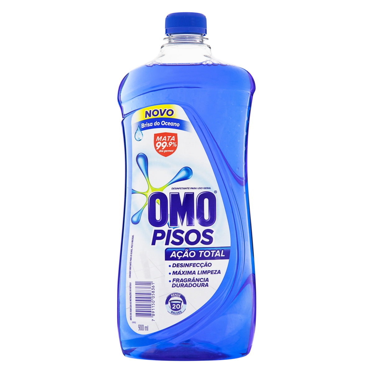 Desinfetante Uso Geral Brisa Do Oceano Omo Pisos Frasco 900ml