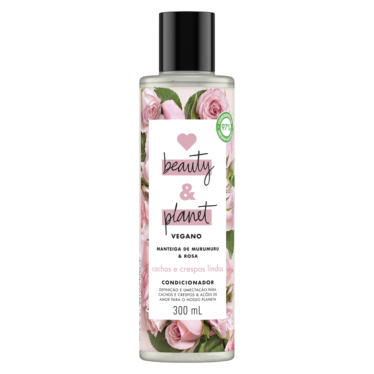 Condicionador Love Beauty Planet Cachos E Crespos Lindos Frasco 300ml
