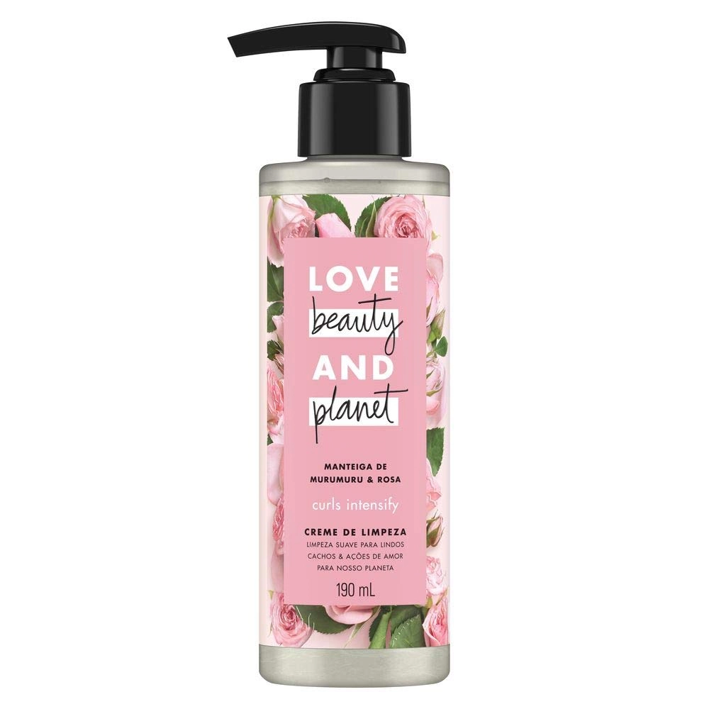 Creme De Limpeza Manteiga De Murumuru Rosa Love Beauty Planet Curls Intensify Frasco 190ml