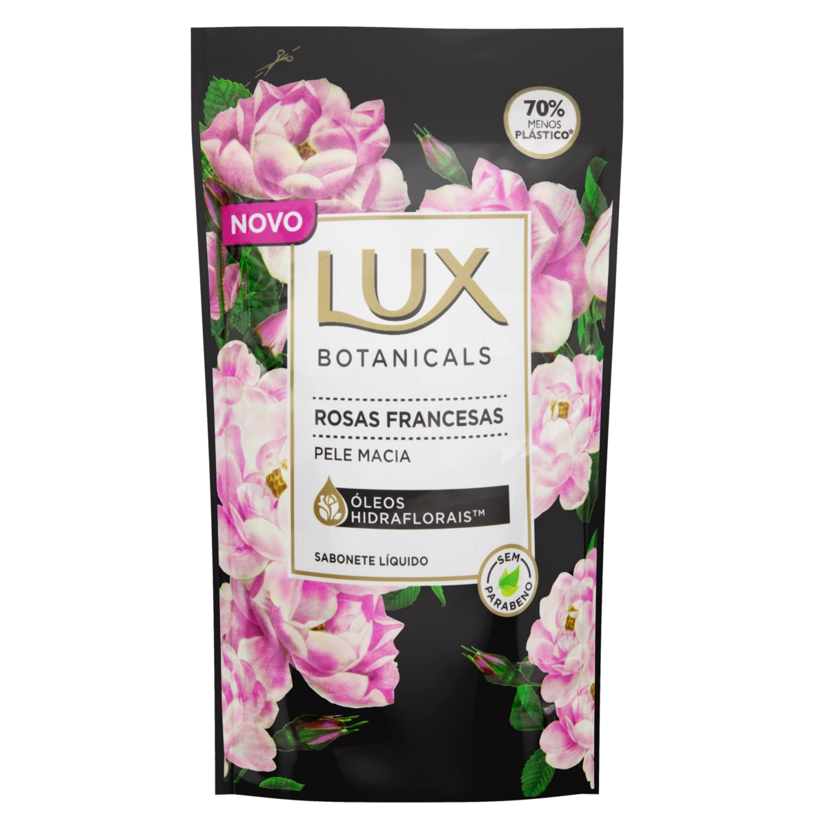 Sabonete Líquido Rosas Francesas Lux Botanicals Sachê 200ml Refil