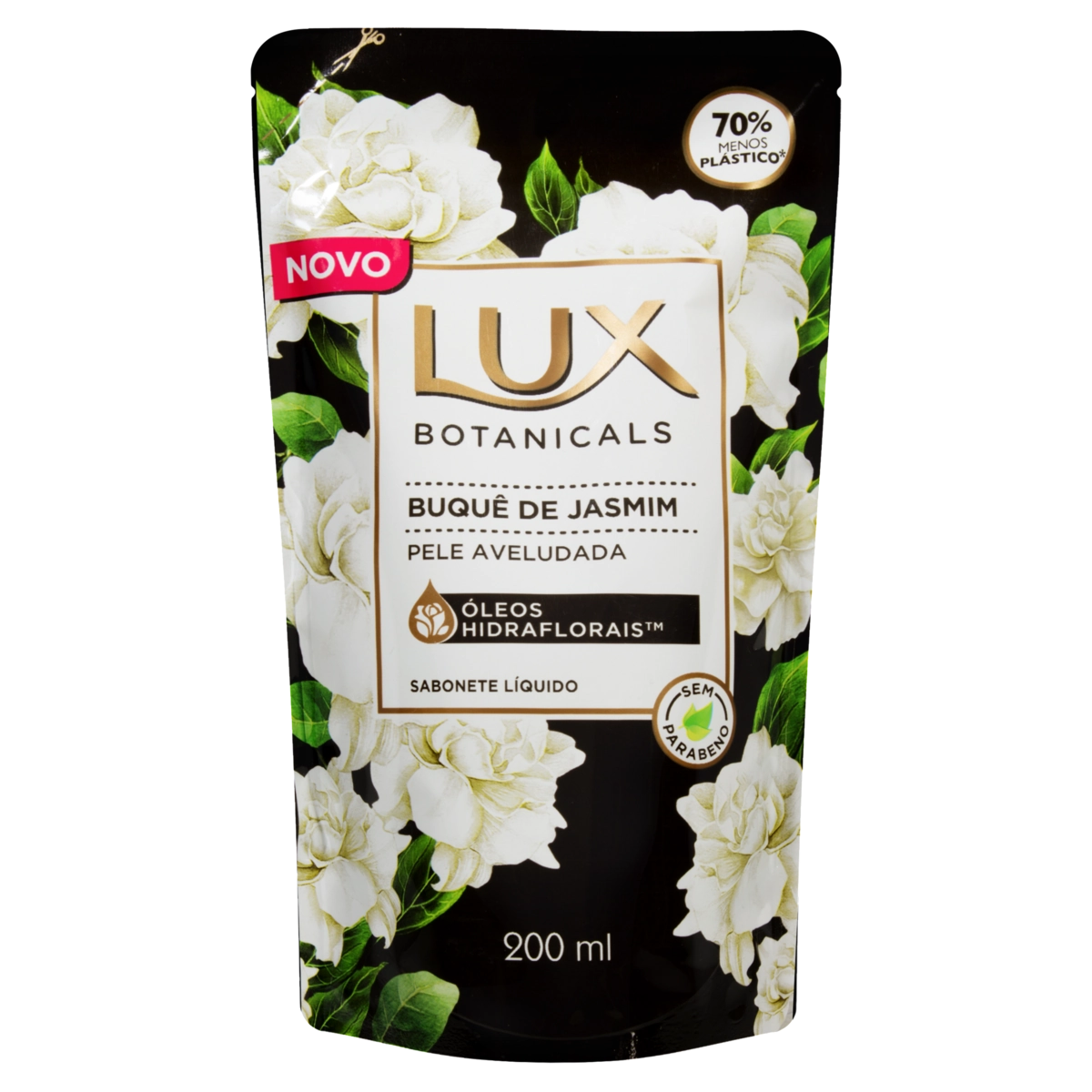 Sabonete Líquido Buquê De Jasmim Lux Botanicals Sachê 200ml Refil
