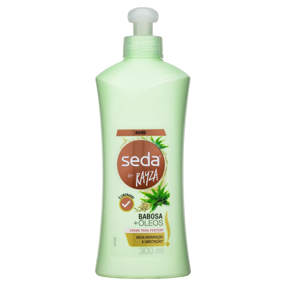 Creme Para Pentear Seda Babosa E óleos By Rayza Frasco 300ml