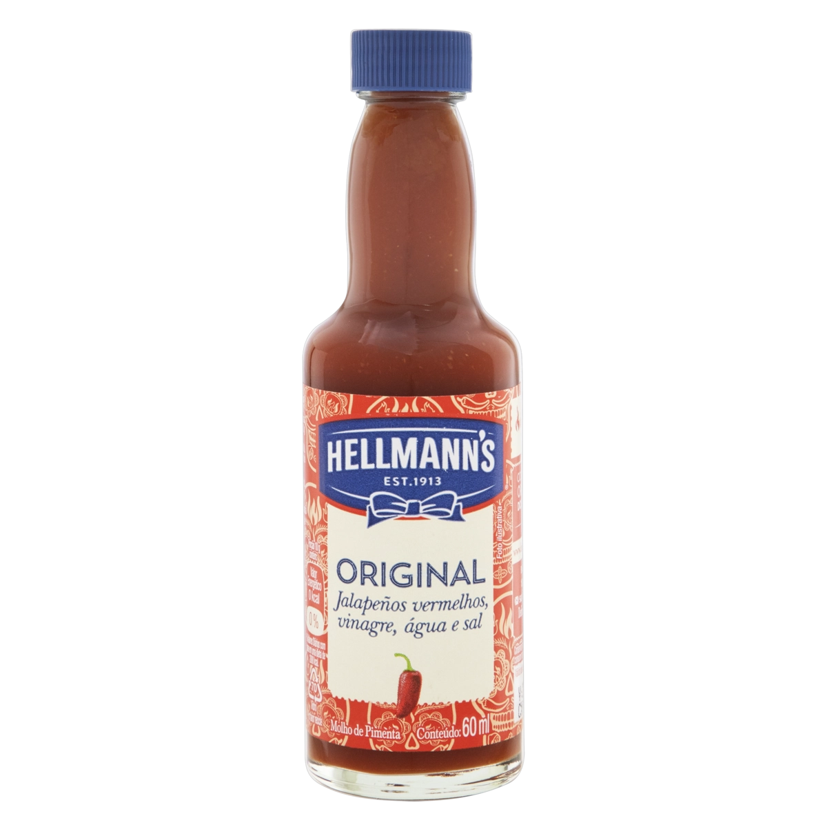 Molho De Pimenta Vermelha Original Hellmanns Vidro 60ml