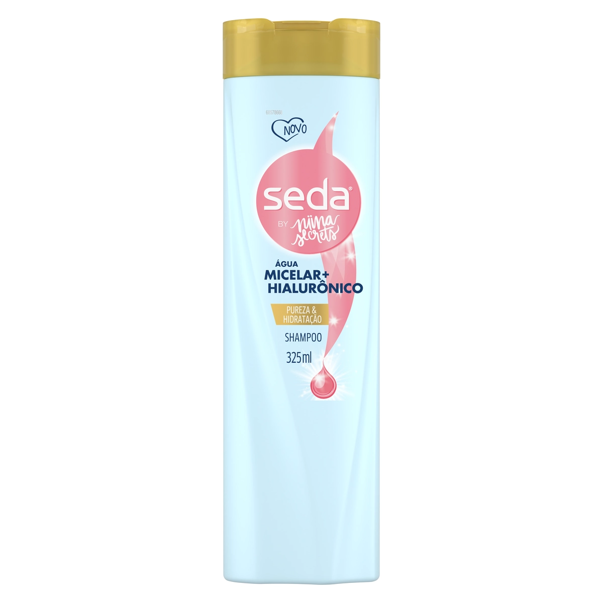 Shampoo Seda By Niina Secrets água Micelar E Hialurônico Frasco 325ml