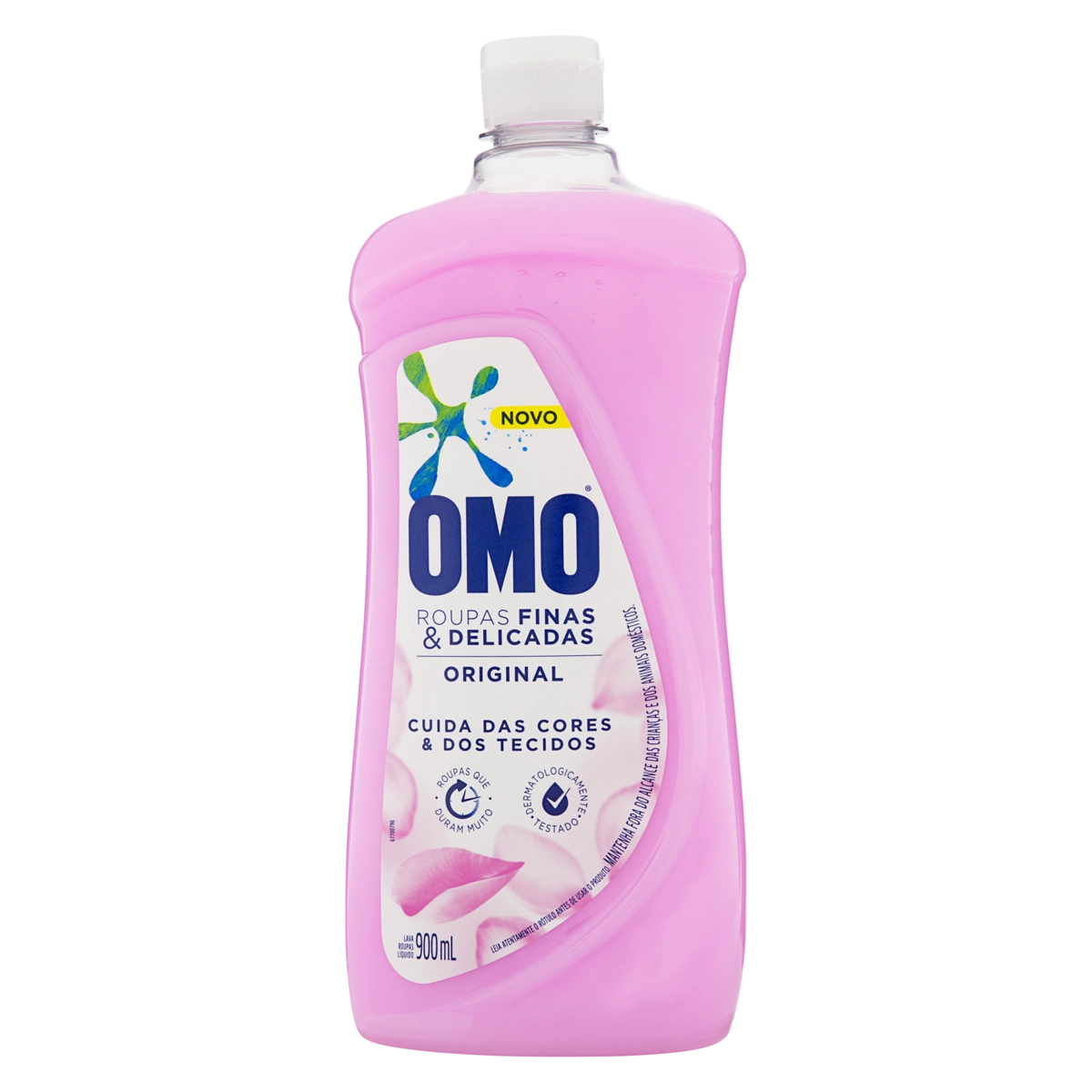 Lava Roupas Líquido Original Omo Frasco 900ml