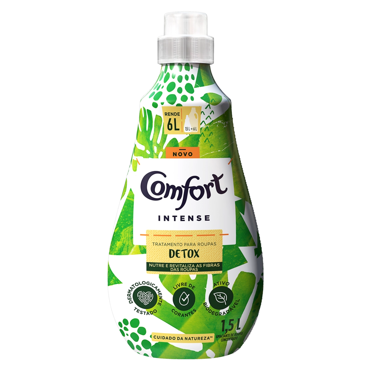 Amaciante De Roupa Concentrado Detox Comfort Intense Frasco 1,5l