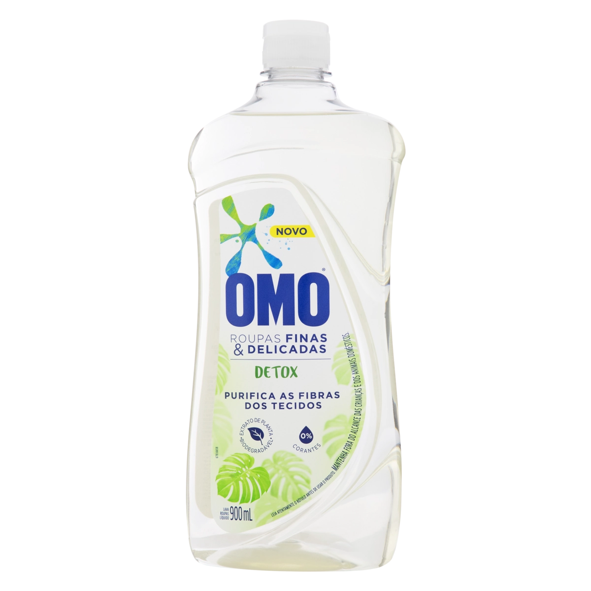 Lava Roupas Líquido Roupas Finas E Delicadas Detox Omo Frasco 900ml