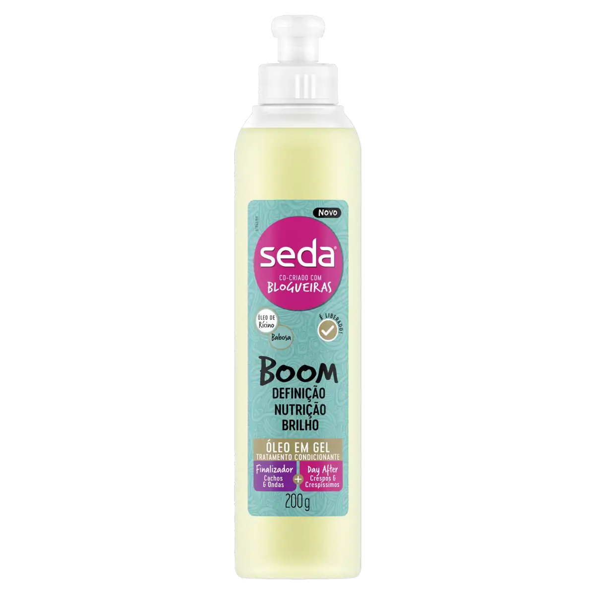 óleo Gel Seda Co Criado Com Blogueiras Boom Definição, Nutrição E Brilho Frasco 200ml