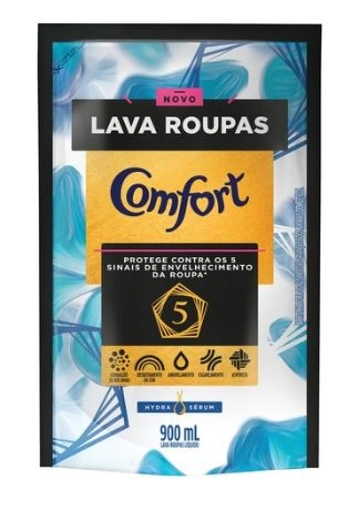 Lava Roupas Líquido Hydra Sérum Comfort Sachê 900ml Refil