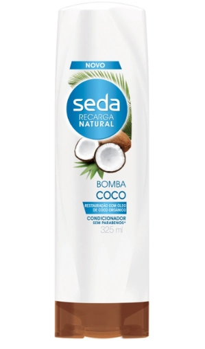 Tratamento Condicionador Seda Joias Da Natureza óleo De Coco Frasco 325ml