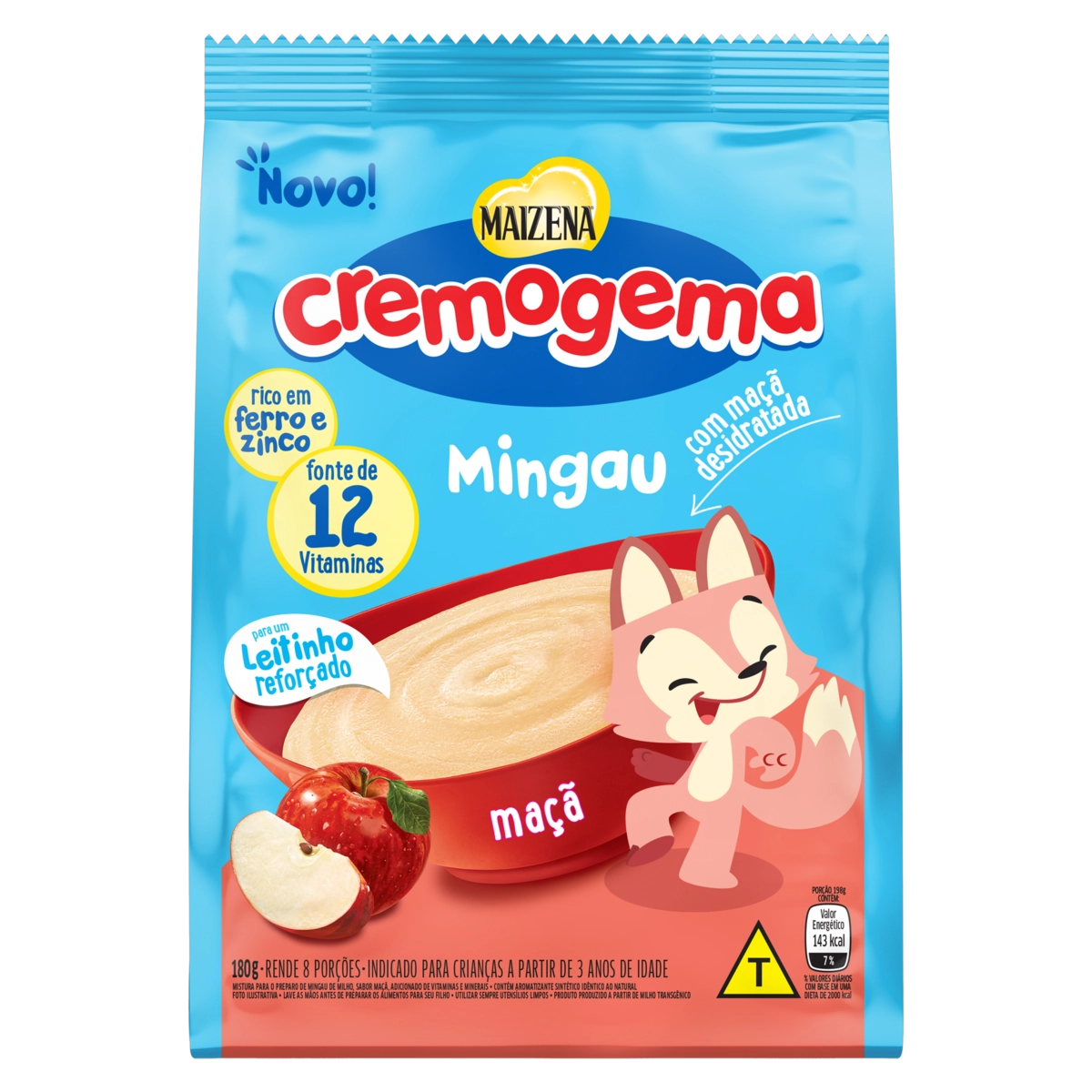 Mingau Maçã Maizena Cremogema Pacote 180g
