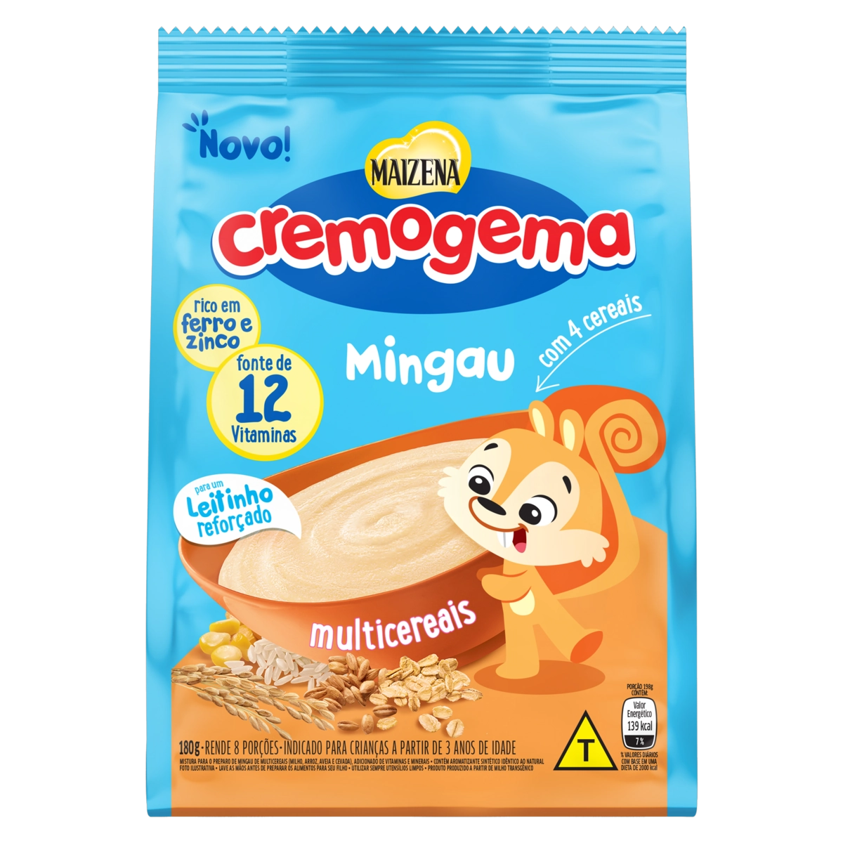 Mingau Multicereais Maizena Cremogema Pacote 180g