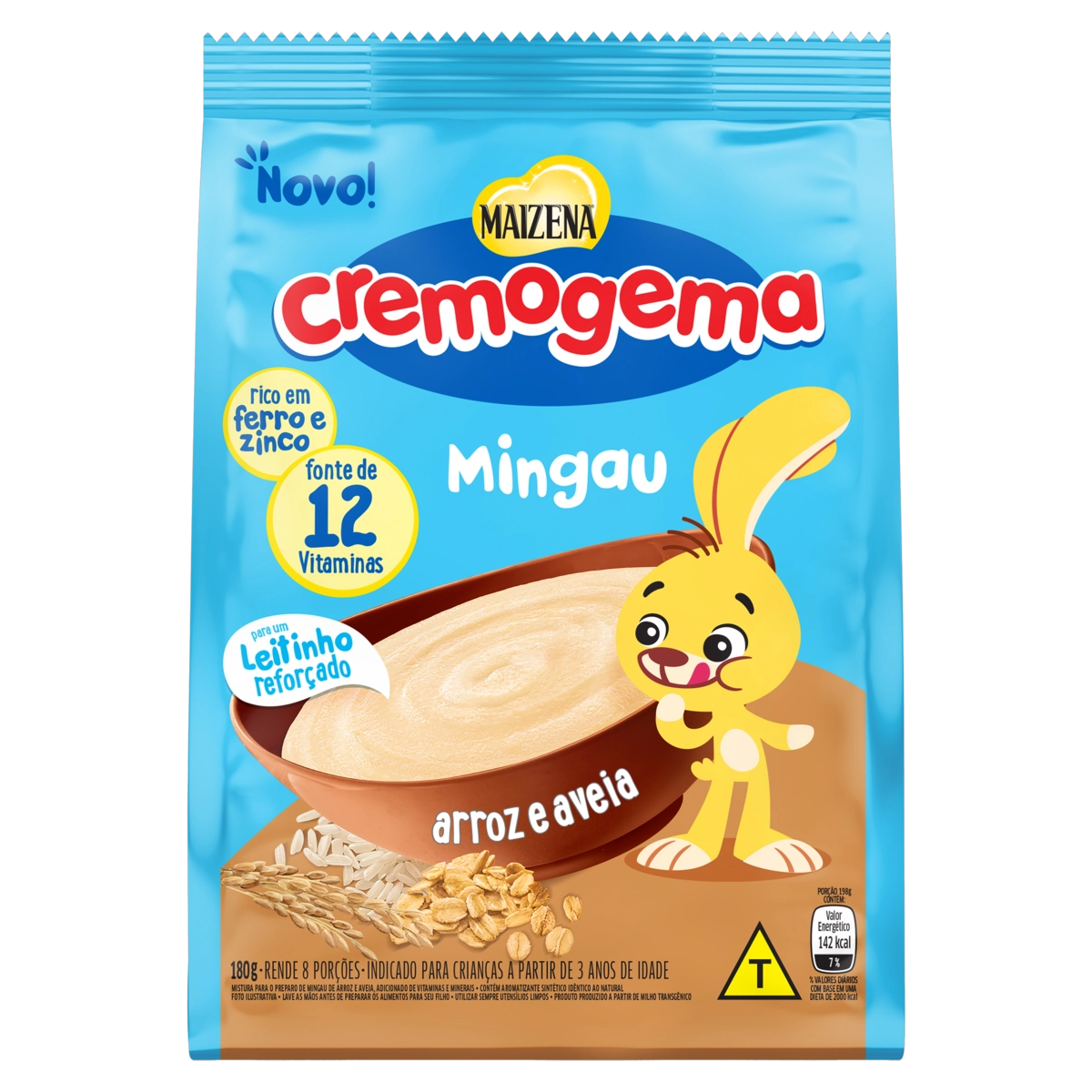 Mingau Arroz E Aveia Maizena Cremogema Pacote 180g