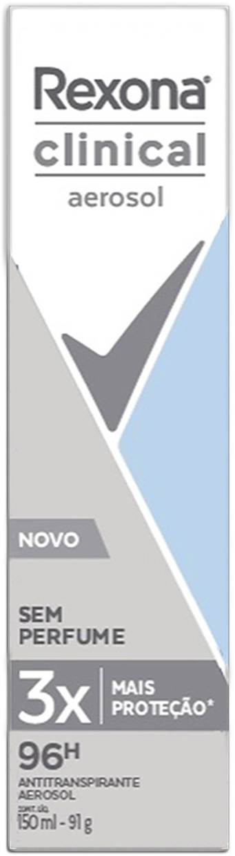 Antitranspirante Aerossol Sem Perfume Rexona Clinical 150ml Spray
