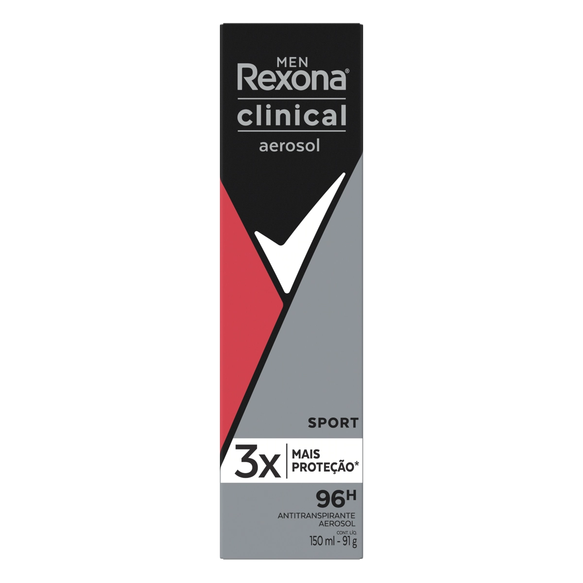 Antitranspirante Aerossol Sport Rexona Clinical Men 150ml Spray