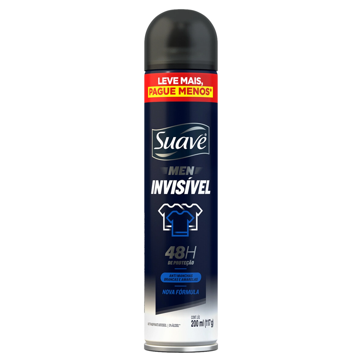 Antitranspirante Aerossol Invisível Suave Men 200ml Spray Leve Mais Pague Menos
