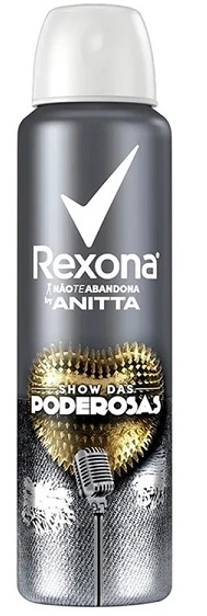 Antitranspirante Aerossol Show Das Poderosas Rexona By Anitta 150ml Spray