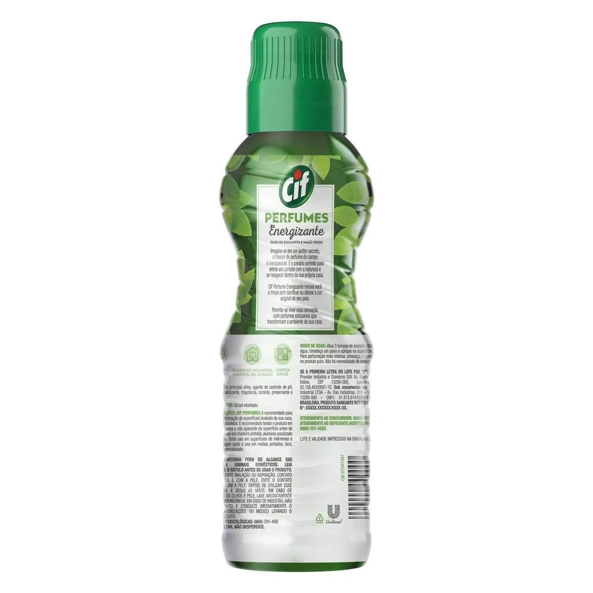 Limpador Perfumado Energizante Cif Perfumes Frasco 450ml
