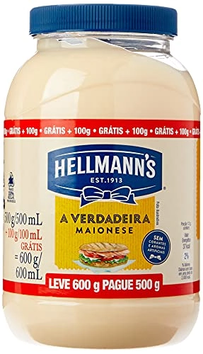 Maionese Hellmanns Pote Leve 600g Pague 500g