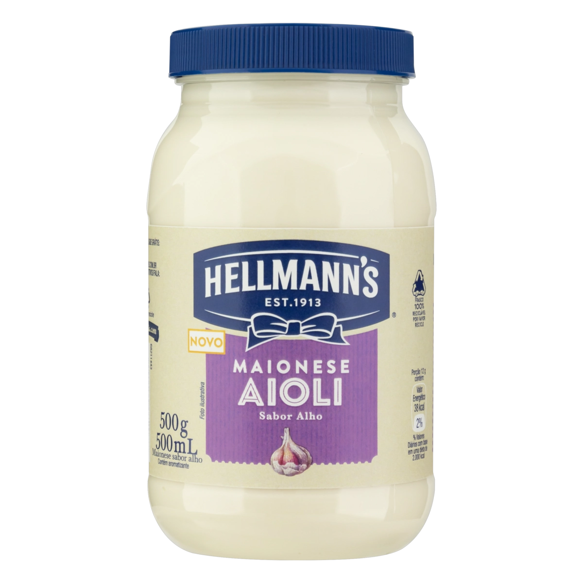 Maionese Aioli Hellmanns Pote 500g