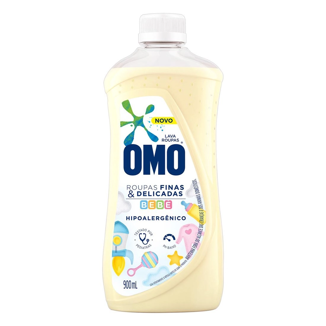 Lava Roupas Líquido Bebê Omo Frasco 900ml