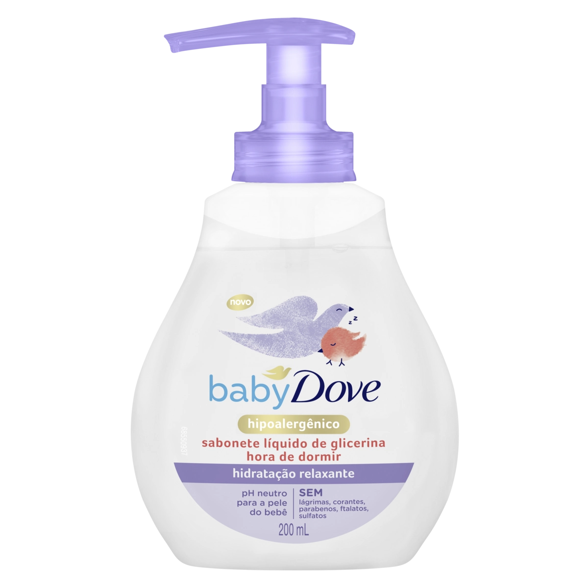 Sabonete Líquido De Glicerina Hidratação Relaxante Dove Baby Hora De Dormir Frasco 200ml