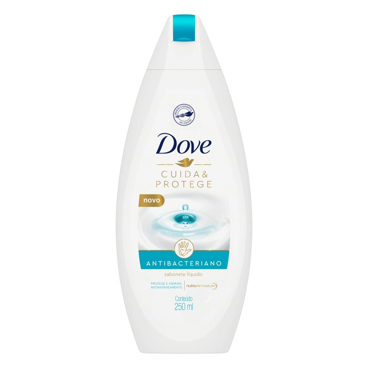 Sabonete Líquido Antibacteriano Dove Cuida Protege Frasco 250ml