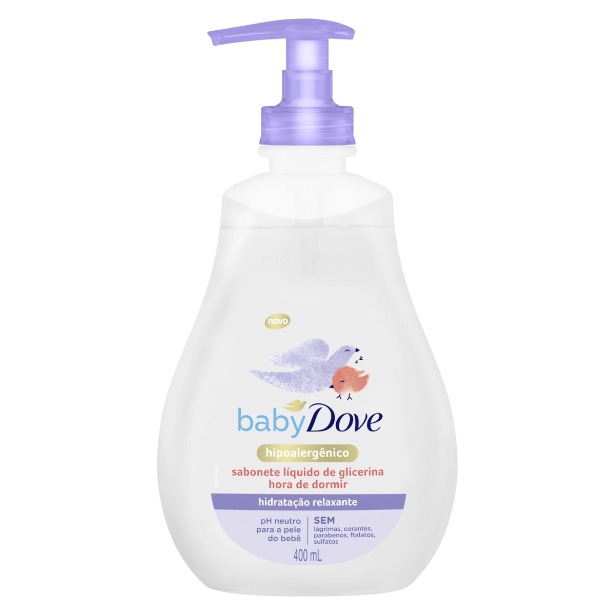 Sabonete Líquido De Glicerina Hidratação Relaxante Dove Baby Hora De Dormir Frasco 400ml
