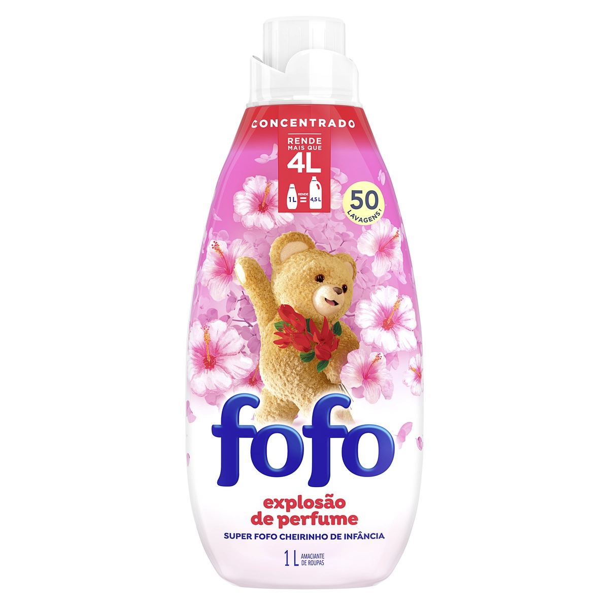 Amaciante De Roupa Concentrado Cheirinho De Infância Fofo Frasco 1l