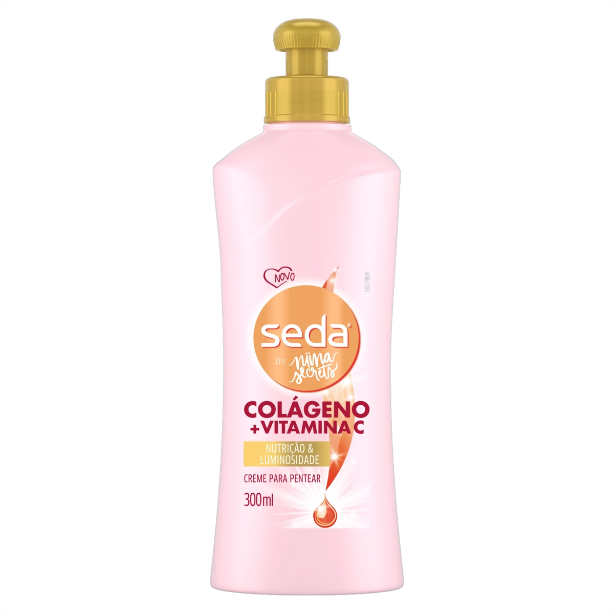 Creme Para Pentear Seda By Niina Secrets Colágeno E Vitamina C Frasco 300ml