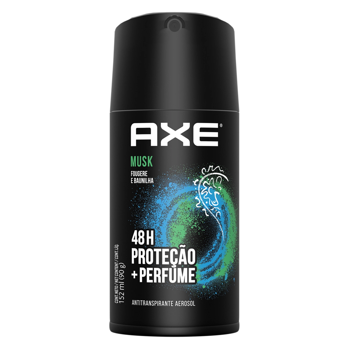 Antitranspirante Aerossol Musk Axe 152ml Spray