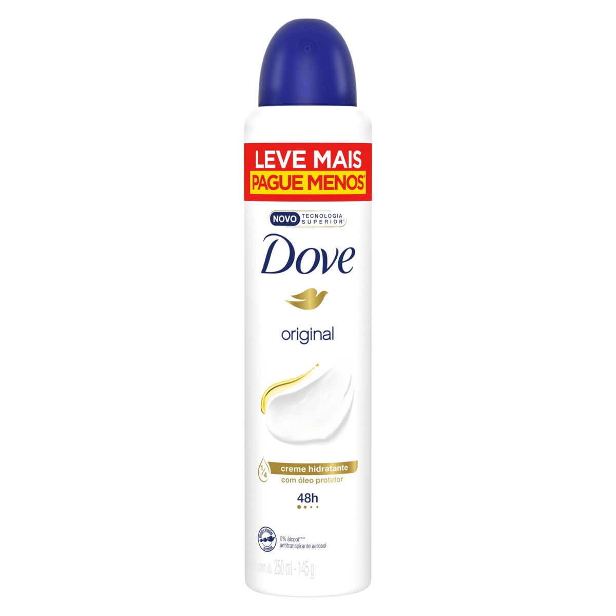 Antitranspirante Aerossol Original Dove 250ml Spray Leve Mais Pague Menos