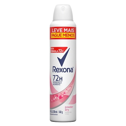 Antitranspirante Aerossol Powder Dry Rexona 250ml Spray Leve Mais Pague Menos