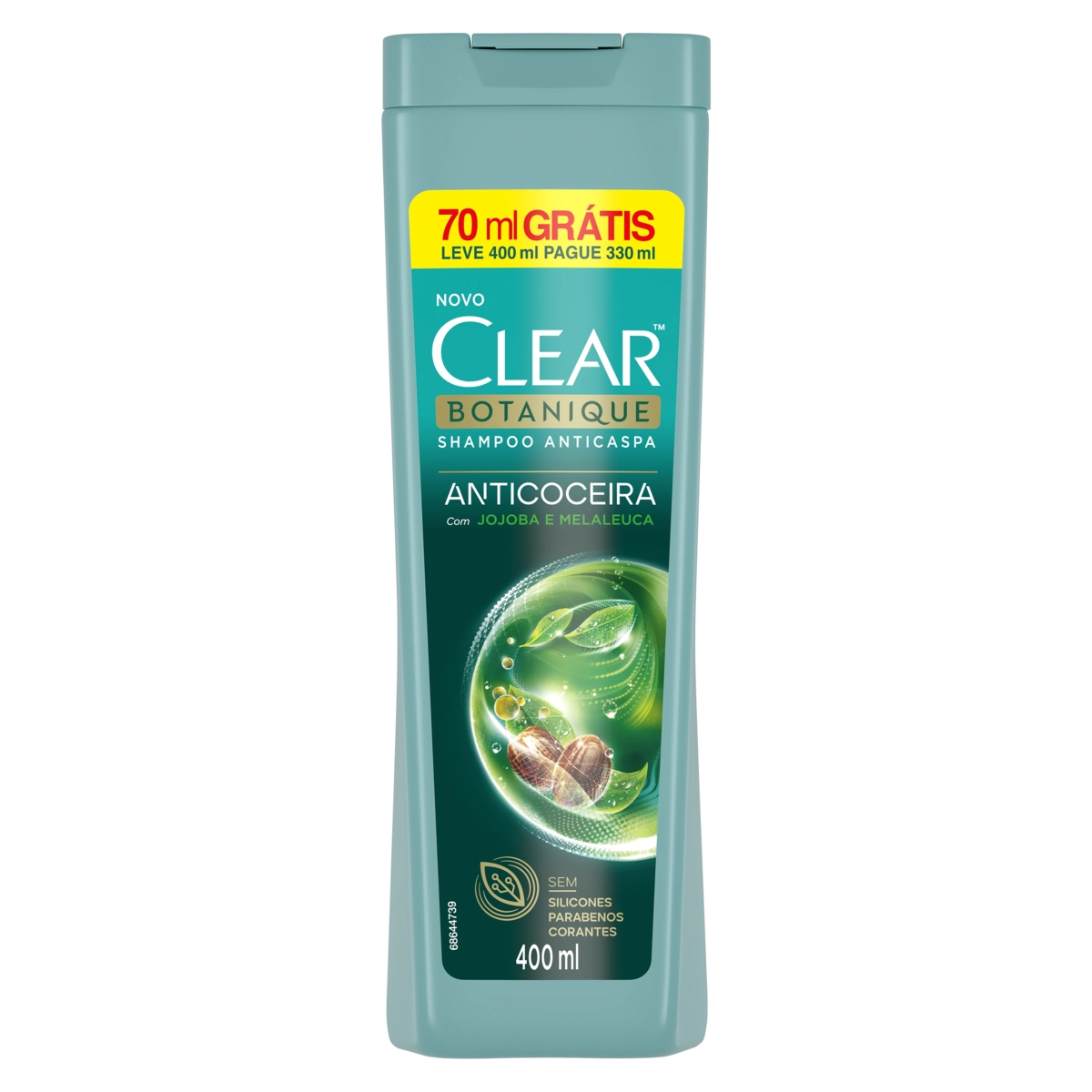 Shampoo Anticaspa Clear Botanique Anticoceira Frasco Leve 400ml Pague 330ml