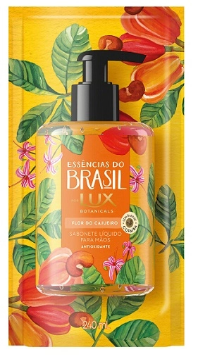 Sabonete Líquido Para As Mãos Flor Do Cajueiro Lux Botanicals Essências Do Brasil Sachê 240ml