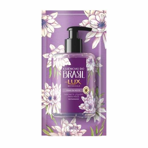 Sabonete Líquido Para As Mãos Dama Da Noite Lux Botanicals Essências Do Brasil Sachê 240ml