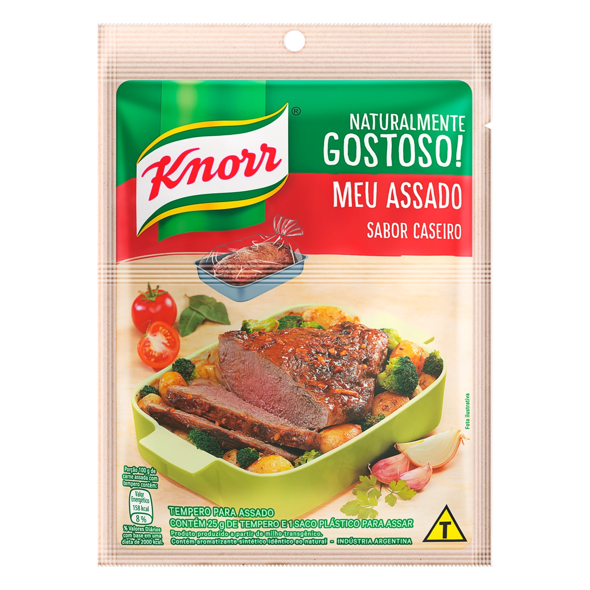 Tempero Pó Caseiro Knorr Meu Assado Pacote 25g