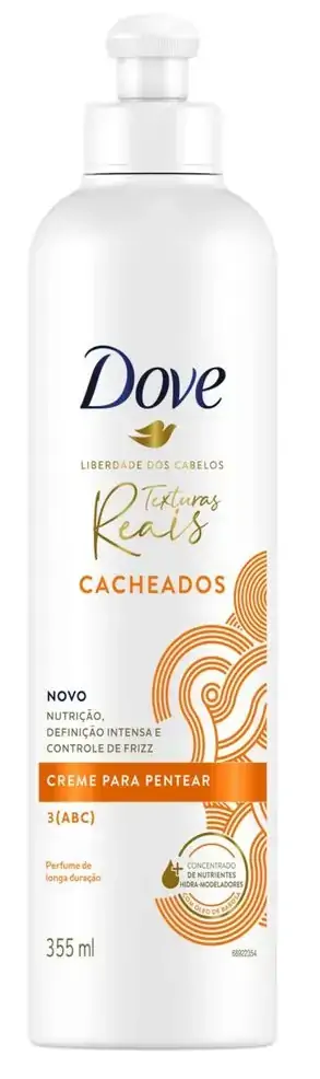 Creme Para Pentear Dove Texturas Reais Cacheados Frasco 355ml
