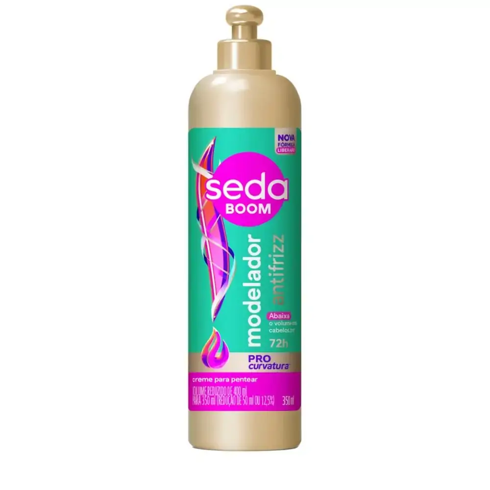 Creme Para Pentear Seda Boom Modelador Antifrizz Frasco 350ml