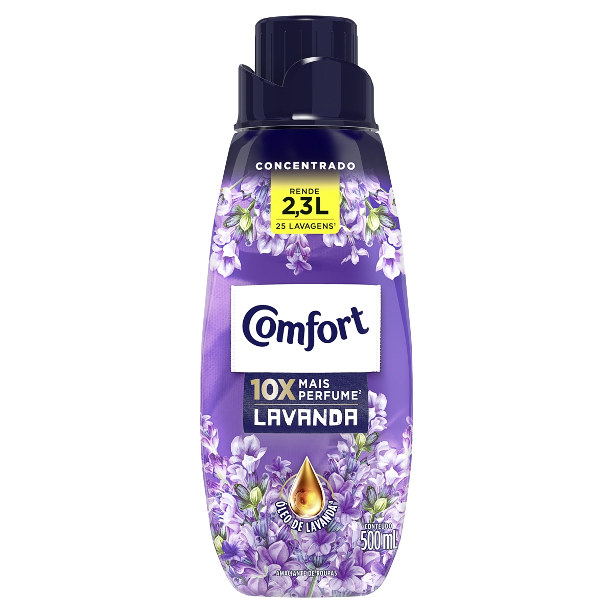 Amaciante De Roupa Concentrado Lavanda Comfort Frasco 500ml