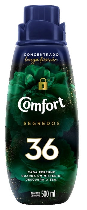 Amaciante De Roupa Concentrado 36 Comfort Segredos Frasco 500ml
