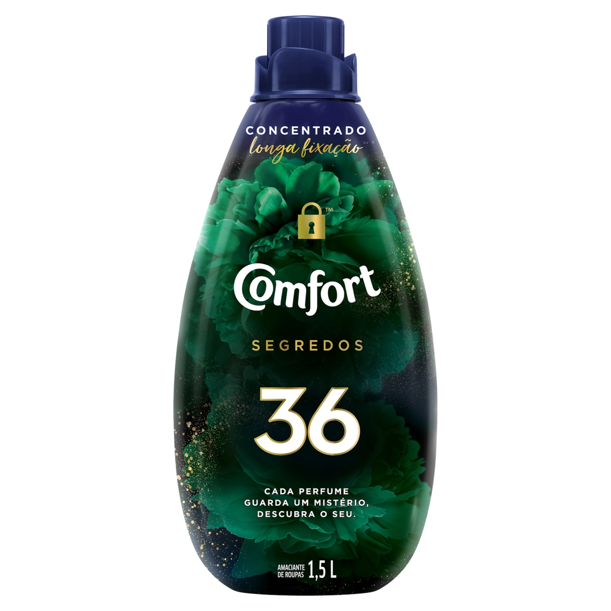 Amaciante De Roupa Concentrado 36 Comfort Segredos Frasco 1,5l