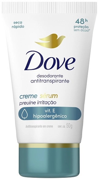 Antitranspirante Creme Sérum Previne Irritação Dove 50g