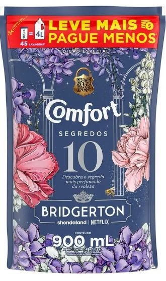 Amaciante De Roupa 10 Bridgerton Comfort Sache Leve Mais Pague Menos 900ml