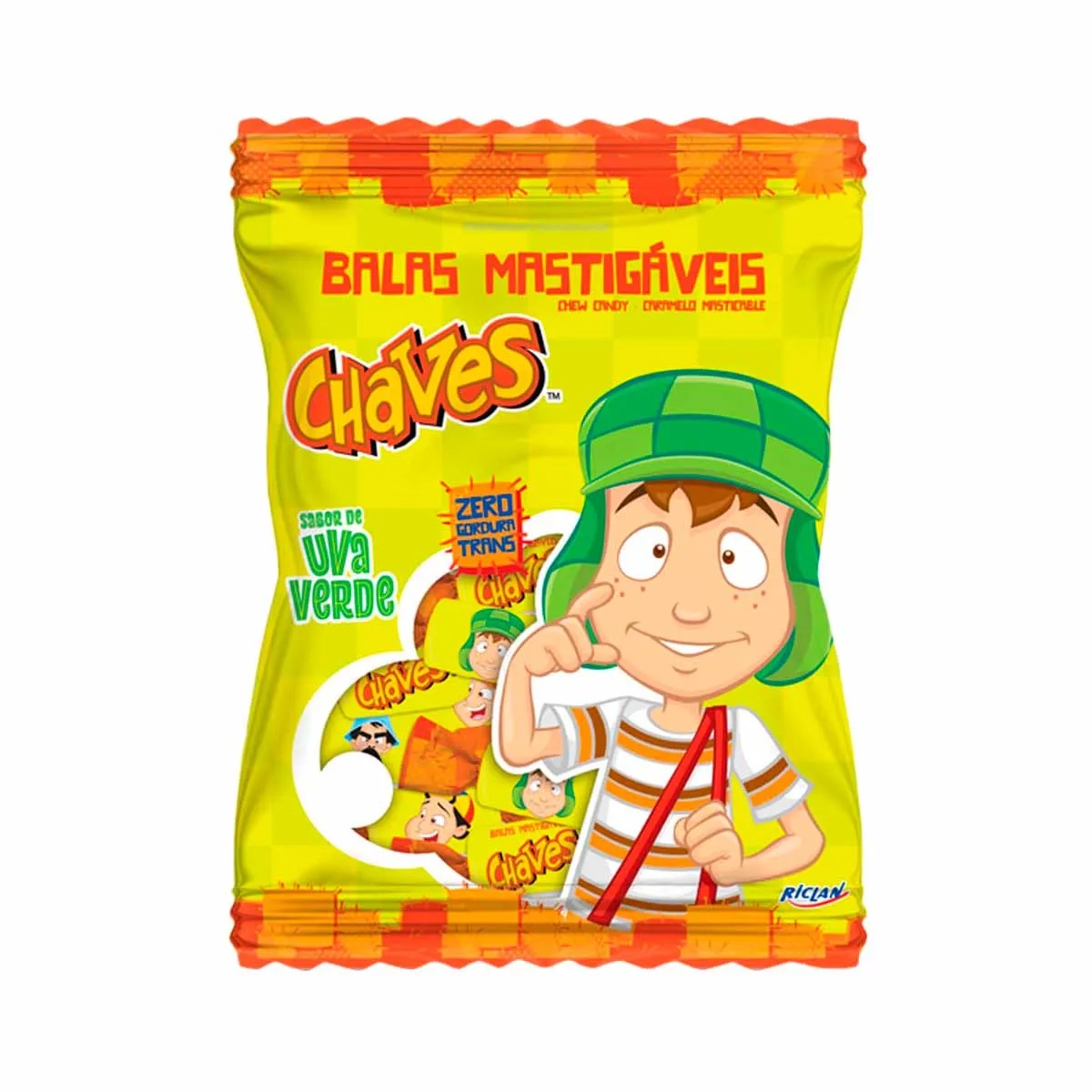 Bala Sabor Uva Verde Chaves 60g