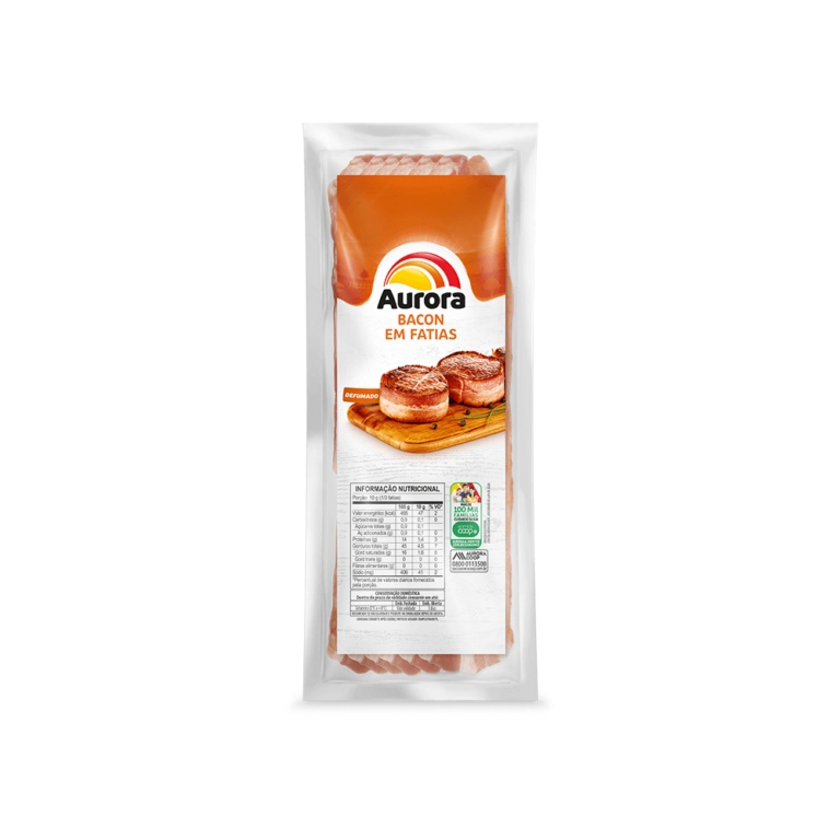 Bacon Def.aurora 500g Fatiado