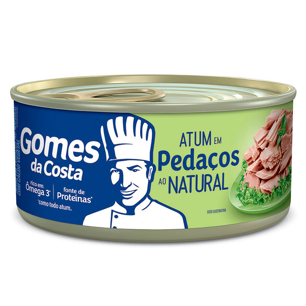 Atum Em Pedaços Ao Natural Gomes Da Costa Lata 120g